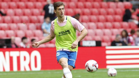 José Gragera, antes de su último partido con el Espanyol, en San Mamés