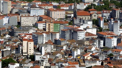 Centro urbano de Marn, una de las localidades donde ms ha crecido en un ao el precio de la vivienda usada en la provincia de Pontevedra