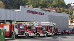 Instalaciones del parque de bomberos de Teis.