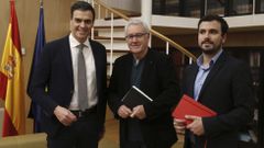 S�nchez durante su reuni�n con IU