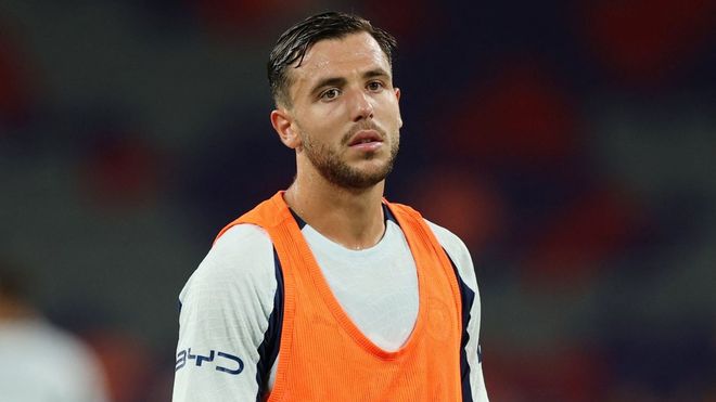 Nico Gonz�lez, durante un amistoso de pretemporada con el Manchester City.