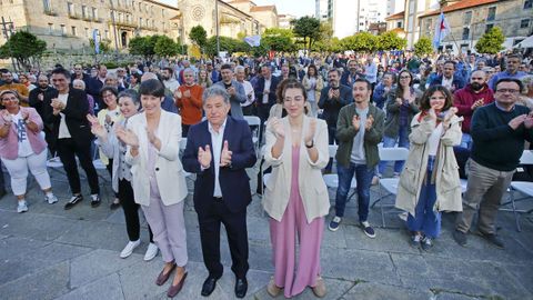 Ana Pontn y Lores, este viernes, en el mitin central del BNG en Pontevedra