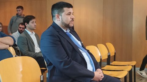 El acusado de atropellar mortalmente a Mamel Casta��n durante el juicio.
