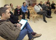La reuni�n de ayer en el consistorio de Viveiro. 