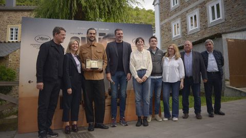 Oliver Laxe, en Navia de Suarna tras ser premiado en el Festival de Cannes