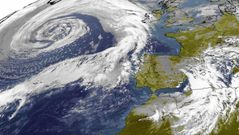 Imagen de sat�lite de la ciclog�nesis.