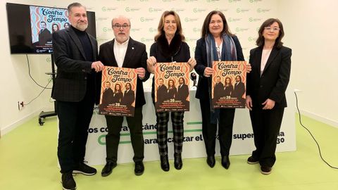 Presentaci�n del concierto solidario Contra Tempo para la Asociaci�n Espa�ola Contra el C�ncer en Vigo 