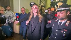 Chiara Ferragni, en el juzgado de Mil�n donde se ley� la sentencia