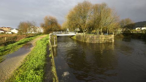 El paseo de A Tafona, en Caldas, el pasado viernes