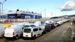 Veh�culos de Stellantis fabricados en su planta de Vigo.