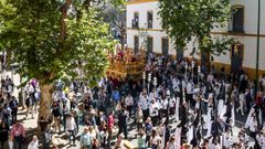 Salida procesional de la Hermandad de San Bernardo de Sevilla.