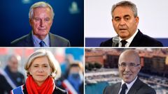 Michel Barnier, Xabier Bertrand, Valrie Pcresse y Eric Ciotti