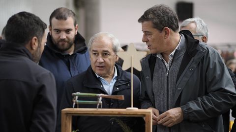 Tom� con Besteiro en la Feira de Santos de Monterroso el pasado noviembre