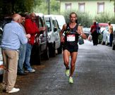 Escolante, ganador absoluto, durante la carrera de ayer. 
