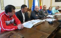 La presentaci�n del campus, ayer en el consistorio ribadense.