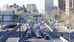 Uno de los accesos al centro de Madrid, en una imagen de archivo