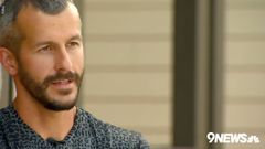 Christopher Watts durante la entrevista al canal de televisi�n local