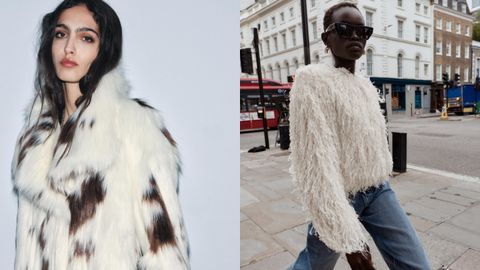 Dos chaquetas de pelo de Zara