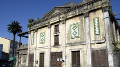 La palmera que talarn en Mugardos, junto al Zrate, en una fiesta de archivo
