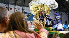 Imagen de archivo de la cabalgata est�tica de Reyes en Vigo, que en caso de lluvia se celebra en el Ifevi