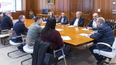 Reuni�n en la Diputaci�n de Ourense para la elaboraci�n de la Agenda Urbana de cinco municipios del �rea de O Carballi�o.