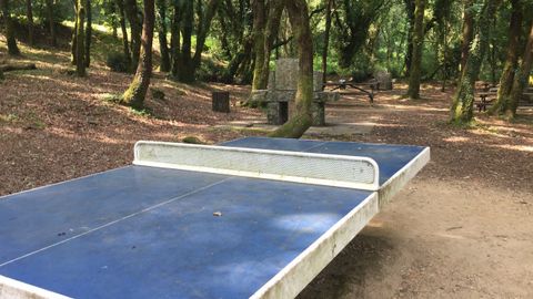 Instalaciones para juegos en la zona de Chaián, de Santiago