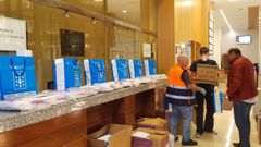 Reparto de material contra el coronavirus desde la Delegacion de la Xunta en Ourense