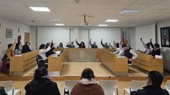 El pleno de Teo (imagen de archivo) aprob� la cesi�n de suelo por unanimidad