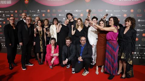 El equipo de la pel�cula �Frontera�, triunfadora de los premios Gaud�