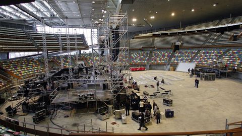 Montaxe dun concerto no Coliseum da Coru�a