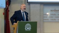 Jos� Manuel Iglesias, durante o acto de celebraci�n polo vix�simo quinto aniversario do Cl�ster da Madeira e o Dese�o