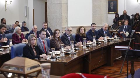 Pleno extraordinario de la Deputaci�n de Lugo para elegir al nuevo presidente.