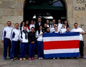 O alcalde de Cambados, Luis Aragunde, recib�u onte a Costa Rica.