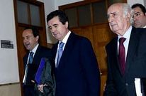Matas, en febrero, a su salida de los juzgados tras declarar como imputado por el caso Palma Arena.