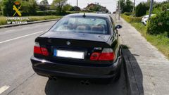 El veh�culo del conductor que fue interceptado a 188 km/h en una carretera de Santa Comba