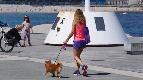 Disfrutando de un paseo por A Coru�a