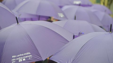 Una manifestaci�n por el 25N, en imagen de archivo