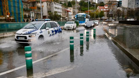 Inundaciones en el Berbs, en Vigo