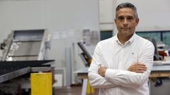 Antonio Jos� Llago Hermida, retratado este lunes en el taller de Gabadi