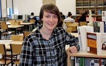 Carolina Garc�a nunha das aulas do IES Marqu�s de Sargadelos no que na actualidade fai cuarto de ESO.