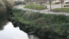 Imagen de archivo de vertidos en el rio Mendo a su paso por Betanzos