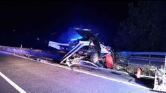Accidente con dos j�venes fallecidos en Chantada (Lugo)