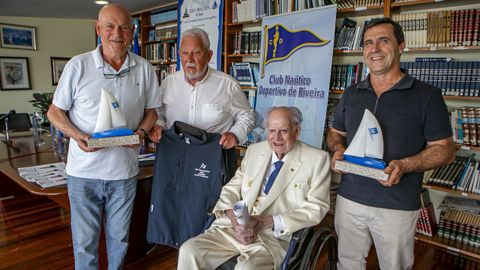 Arevalillo, Torres Colomer, Carregal y Lomba, en la presentaci�n de la regata.