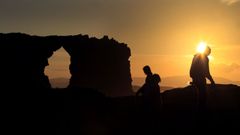 Atardecer espectacular en As Catedrais