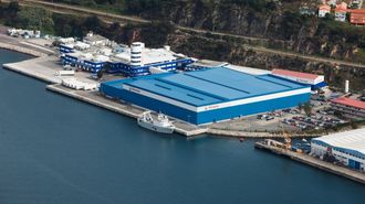 Imagen de las instalaciones de Pescanova tomadas el a�o en que se firm� el cr�dito ratificado ahora por la Justicia