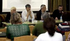 Cortizas present� su libro acompa�ado de Veiga, Bragado y Cuesta.