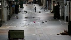 Basura en la calle Pr�ncipe de Vigo