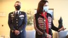 La ministra Margarita Robles y el ya ex JEMAD Villarroya