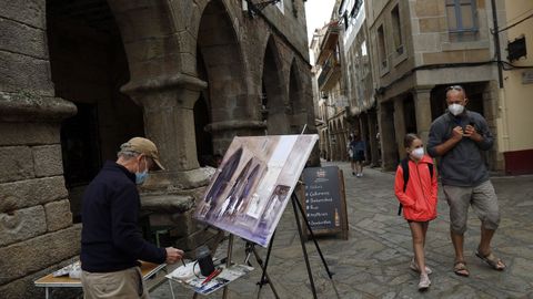 Concurso de pintura al aire libre en Noia 2021