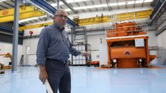 Jos� Ram�n Blanco en las nuevas instalaciones de Intaf.